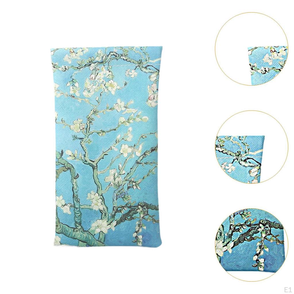 Glasses Case,Sunglasses Storage Case,Flower Patterned Protective Sleeve Bag,Fashion Eyeglass