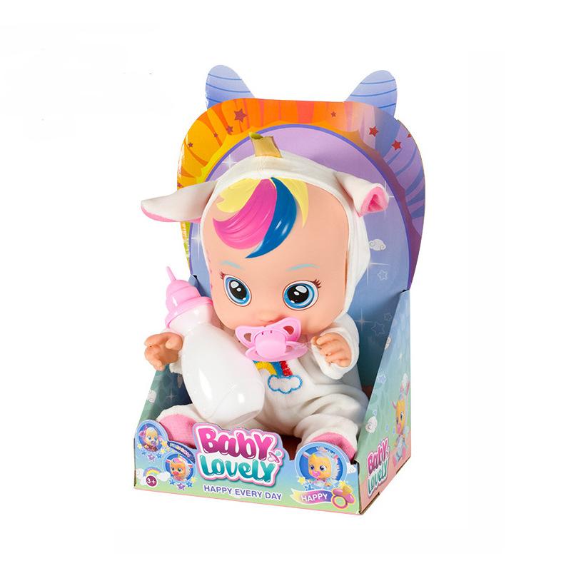 

Рвущаяся Электрическая Кукла Игрушка для Малыша Силиконовая Кукла Реборн Сюрприз Бебе В Подарок Детям 8inches белый