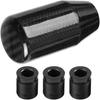 Aramox Gear Shift Knob, Car Modified Carbon Fiber Stand Head Manual Shift Lever Knob Head Stick Shift Knob