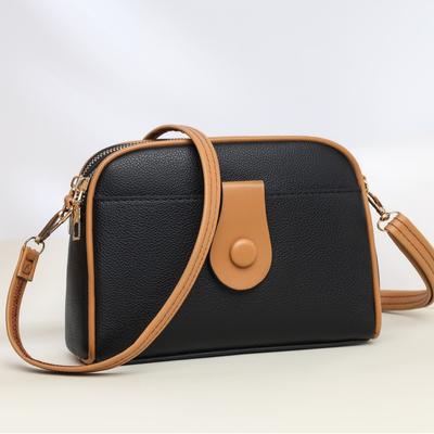 Geantă Mică Nouă de Vară Cusături Culori Contrastante Geantă de Umăr Geantă Mamă Geantă Crossbody