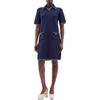 Short Sleeved Dress Women's Blue 748927-XKCHF-4769