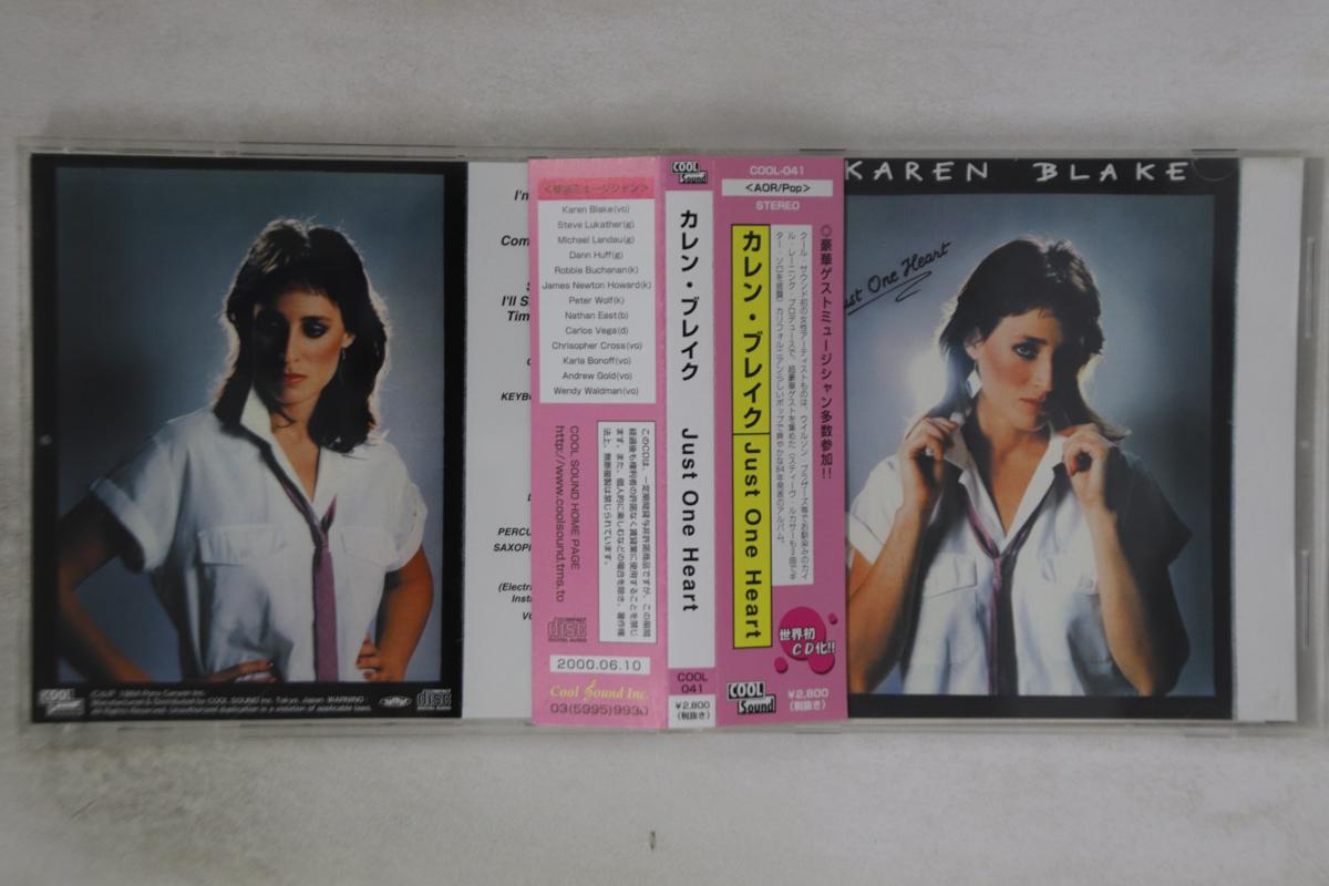 

CD KAREN BLAKE - Just One Heart COOL041 COOL SOUND 1984 Japan Obi Pop Used