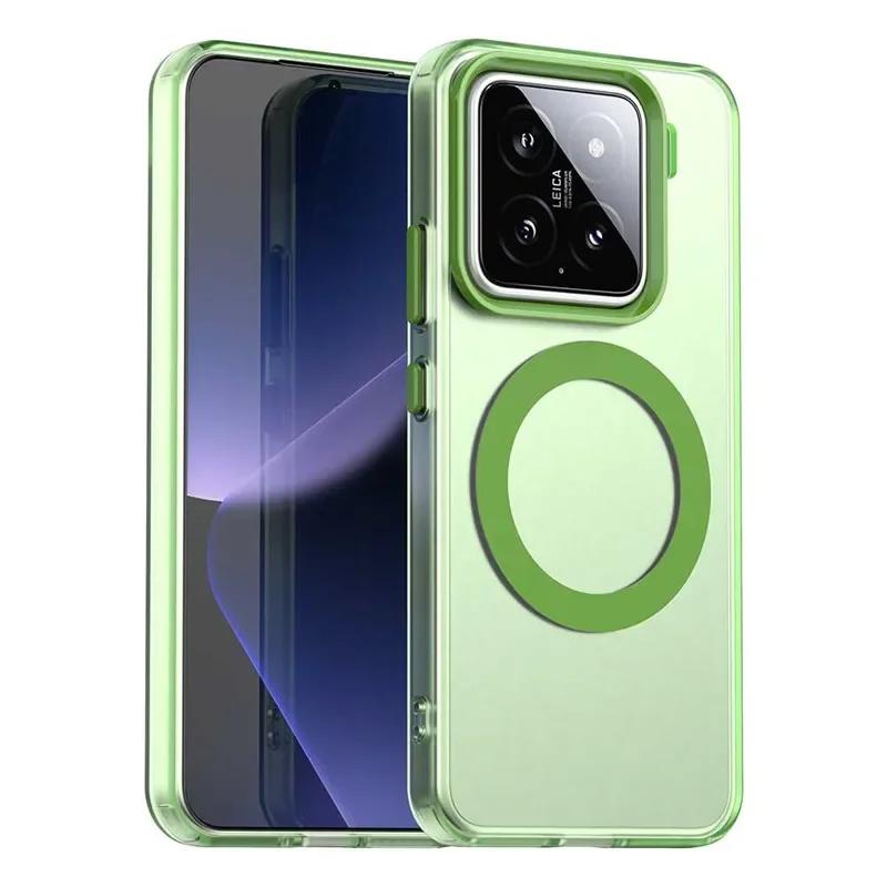 

Luxury Color Matte Translucent Magnetic Case for Xiaomi 14T Pro Magsafe Wireless Charge Shockproof Cover For Redmi 13 4G 5G Case For Redmi 13 5G