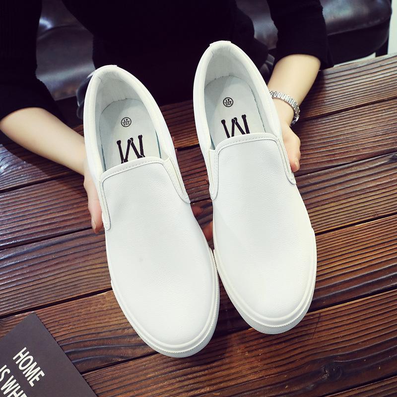 New Spring Autumn Breathable Waterproof Men's Women's Microfiber Work Shoes One Foot Pedal Lazy Shoes Wear-resistant Sneakers