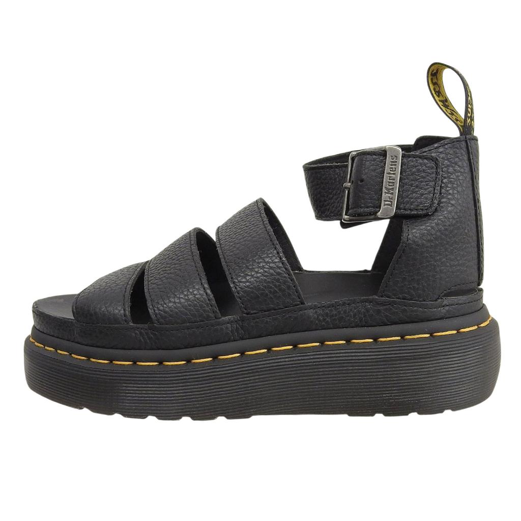 Pristine Dr.Martens Sandals Clarissa 2 Quad Black Leather Women Used