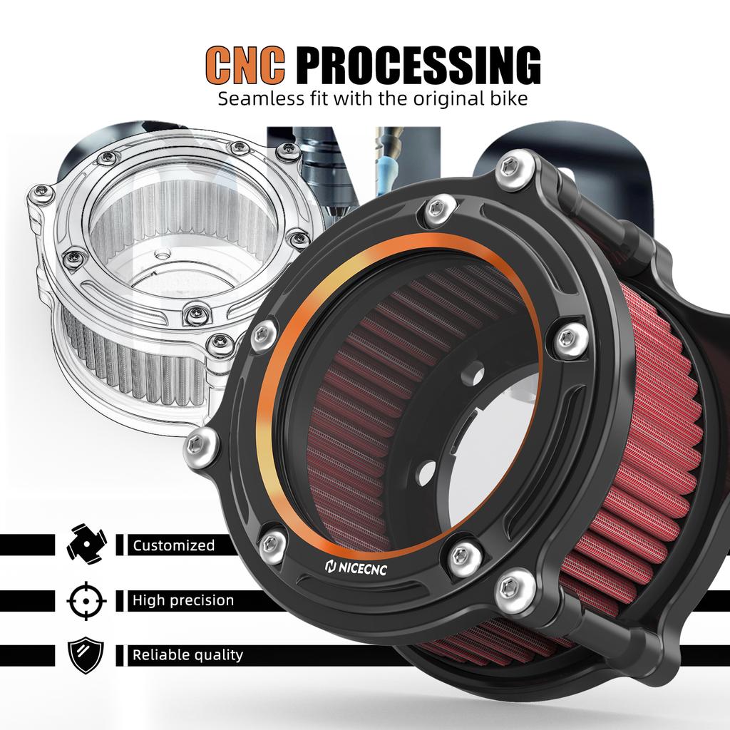 For 2009-2014 Harley Iron 883 XL883N Air Cleaner Motorcycle Air Filter for Harley Iron 1200 XL1200NS 2018 2019 2020 2021