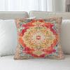 Set Of 2 Bohemian  Pattern Throw Pillow Case 18x18inch Soft Pillowcover for Indoor and Outdoor Use