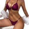 Hot-Selling Women's Sexy Solid Color Bikini with Thin Straps