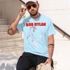 2026 New Model Summer New Bob Dylan Rock Poet American Vintage High Street Tshirt Plus Size Casual Unisexs Unisex Tee Hip Hop Brea