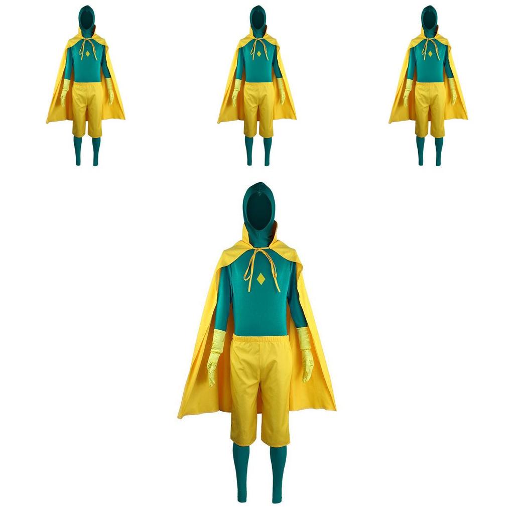 Wanda Vision Cosplay Jumpsuit Outfit With Cloak For Halloween