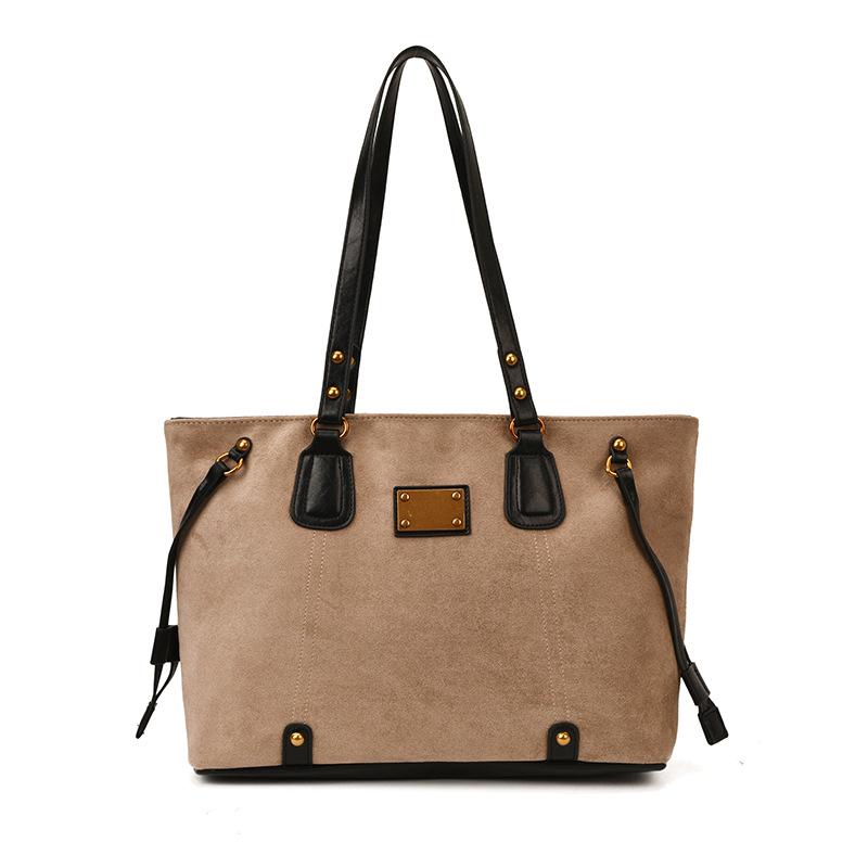 2025 Retro Matte Large-Capacity Women's Fashion Tote & Shoulder Bag