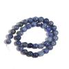 Blue-vein Sodalite Round Natural Stone Beads 15"Strand 4/6/8/10/12mm Smooth Loose Spacer Beads for Jewelry Making DIY Bracelets Accessories