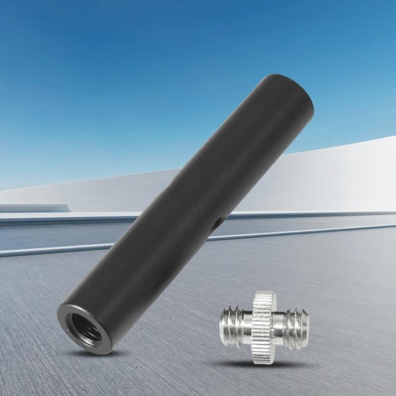 3/8-16 Female to Male Tripod Extension Adapter 15mm Aluminum Alloy for Camera Microphones DSLR Mounting Accessories