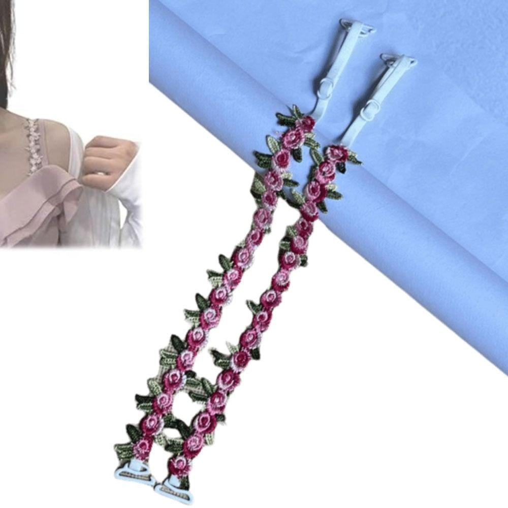 

Removable Floral Bra Straps Polyester Bra Straps Replacement Creative Gift Shoulder Straps різнокольоровий
