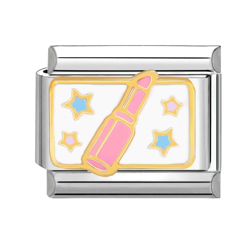 Ručně vyráběný italský kreslený náramek s ocelovým dnem: Roztomilé, Kreativní, DIY Šperkové Doplňky