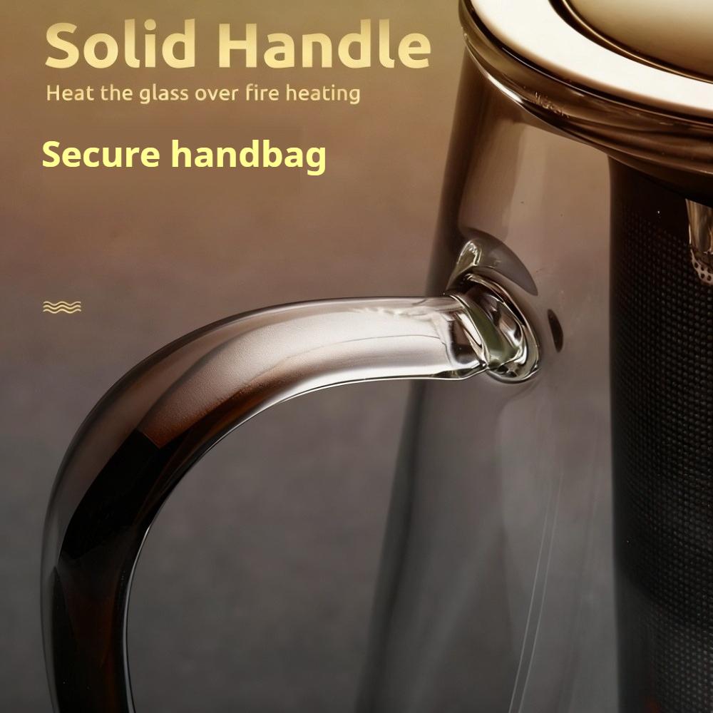 Glass Teapot With Stainless Steel Tea Infuser Blooming and Loose Leaf Tea Maker Tea Brewer Puer Oolong Pot for Camping Travel