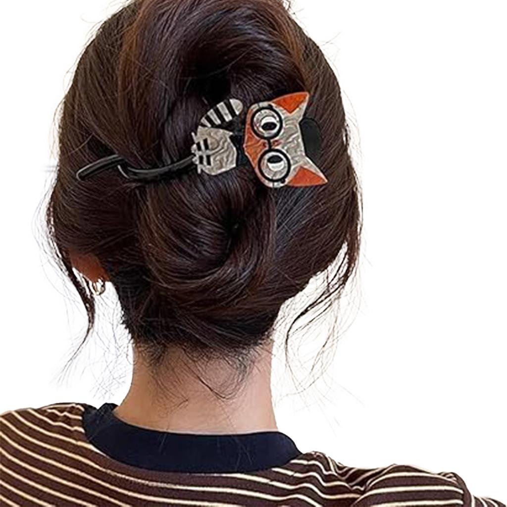 1/3pcs Twist Hair Clips For Women Cute Cartoon Cat Updo Barrettes Anti Slip Elegant Hair Gripper Clip Girls Hair Accessories