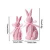 Bunny Decor For Home Aesthetic Easter Animal Sculpture Bunnies Figurine Rabbit Figurine For Living Room Bedroom Study Nursery