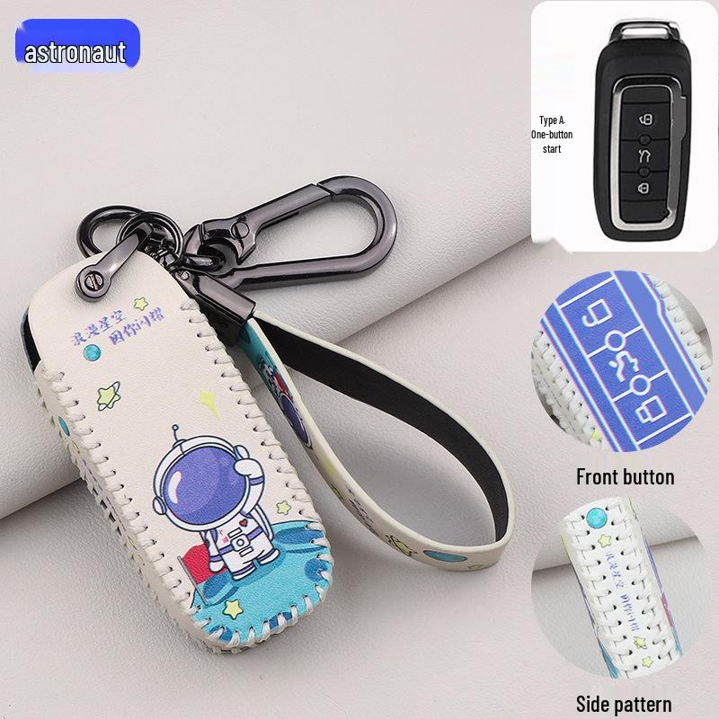 Premium 2021 Qoros 3 & 5 Cartoon Schlüsselhülle mit Schnalle