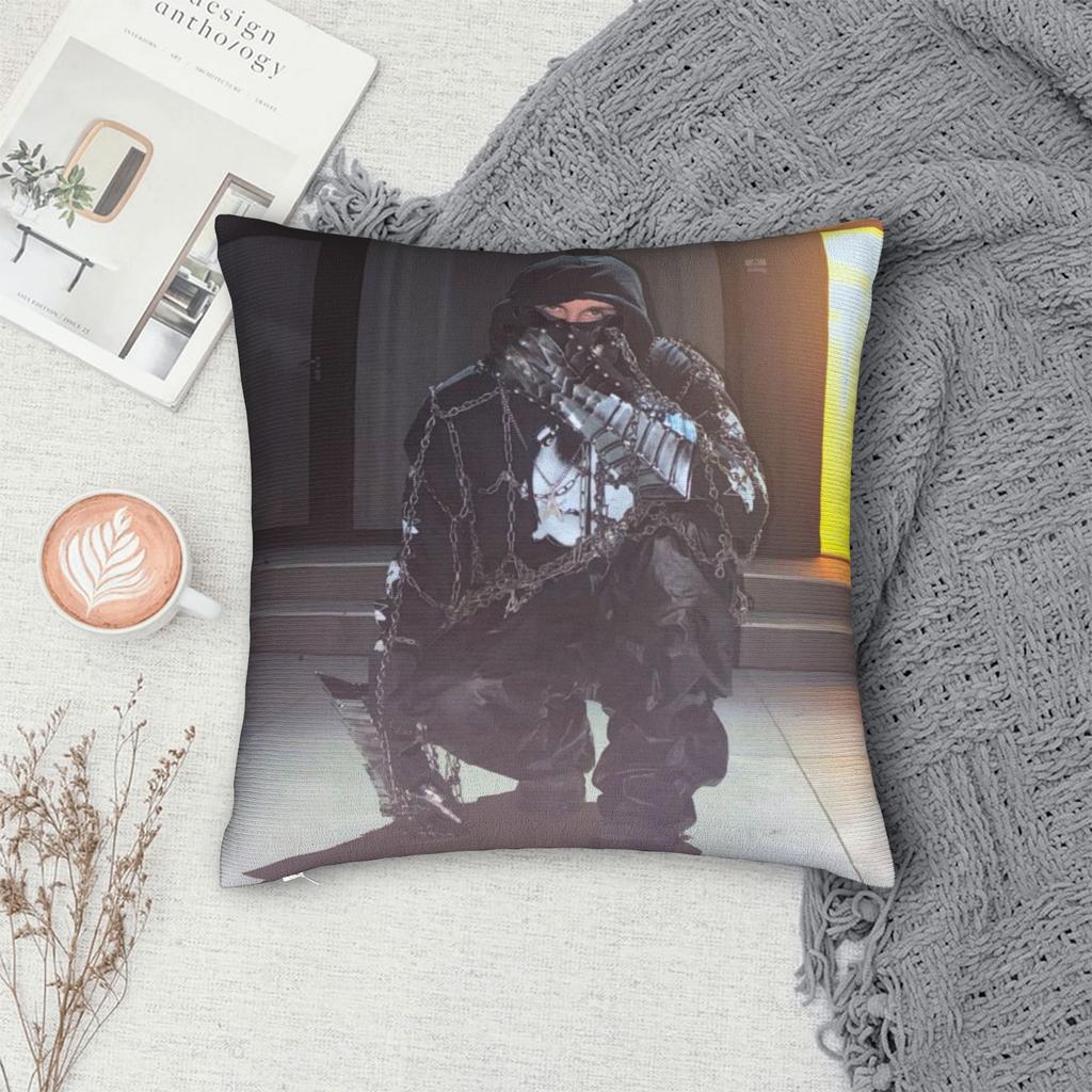 Rapper EsDeeKid Printing Pillowcase Cushion Cover Pillow Covers Y2K Home Decorations Square Multi Size