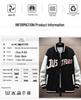 Men's Fleece-Lined Streetwear Baseball Jacket - Plus Size, Spring/Autumn Casual Trend