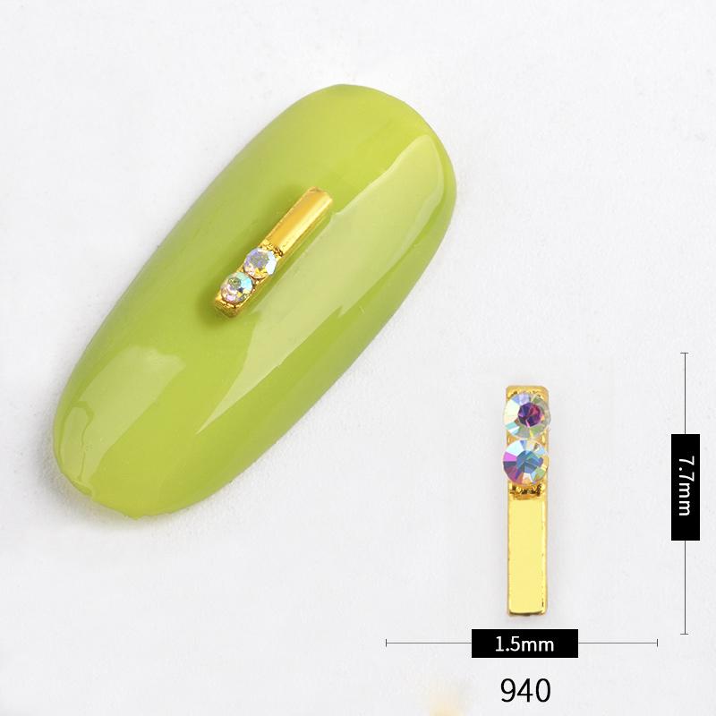 5pc/pack Nail Rhinestone 3D Acrylic Tips DIY Decoration Nail Art Manicure