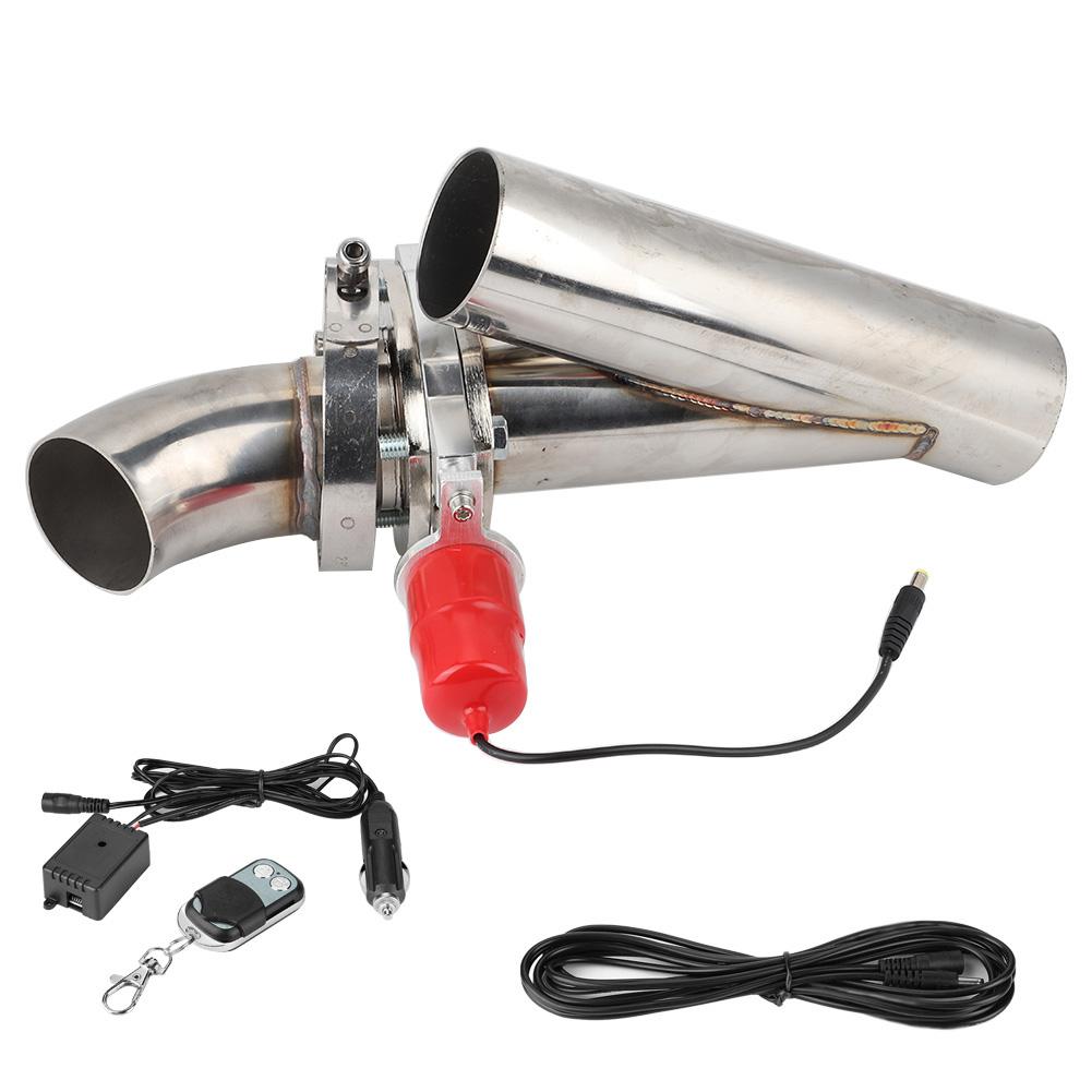 3in Stainless Steel YPipe Car Modification Exhaust CutOut Kit Remote Control
