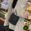 Autumn New Small Bag Women's Shoulder Messenger Bag Women's Bag Commuter Woven Fashion Bucket Bag