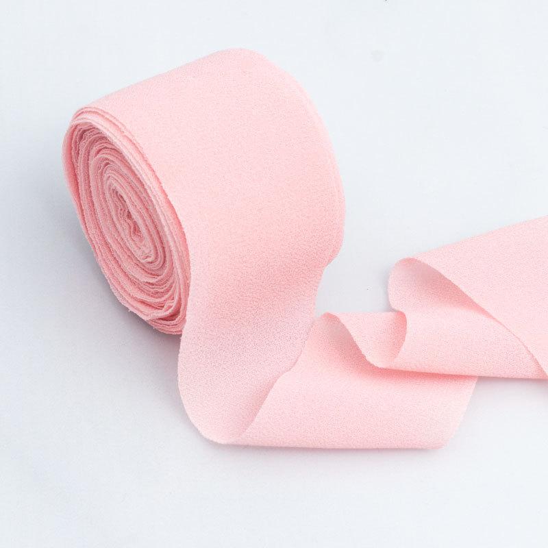 4cm Snow Textile Ribbon Transparent Mesh Ribbon Headdress Hair Band Bow Material Colorful Ribbon Ribbon Wedding Gift Ribbon Bow DIY Flower Handmade