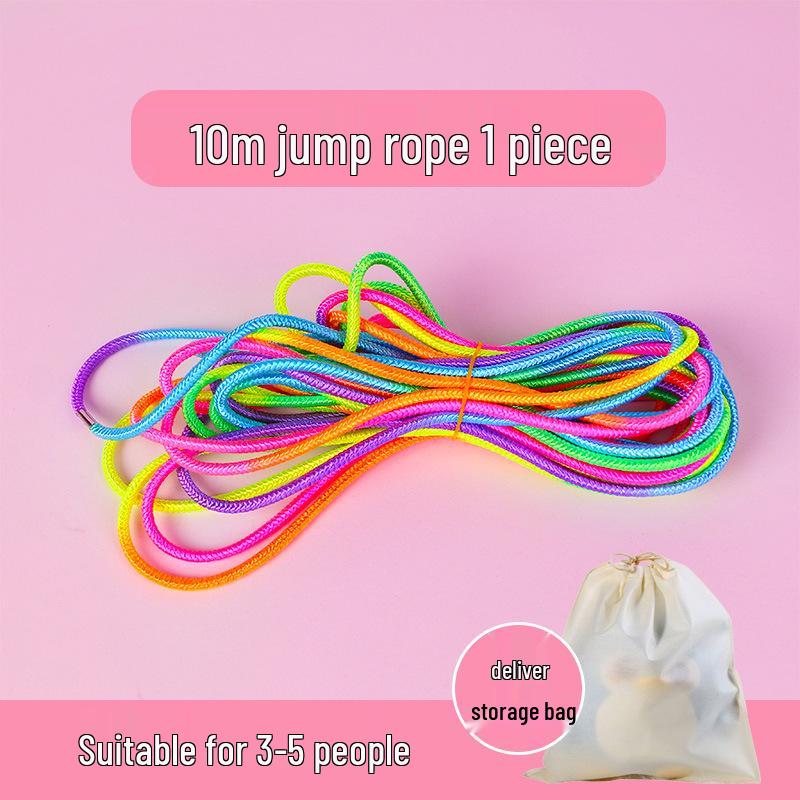 Collective Skipping Rope for Girls: Nostalgic Elastic Band for Kids' Sports Activities