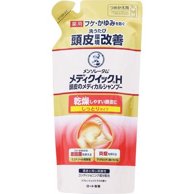 MENTHOLATUM MEDI QUICK H Medical Shampoo for Scalp Moist 280 ml (Kvazi-droga) Šampon/kondicionér Mediquick (citlivý) Chcete-li použít] Vezměte malou částku