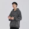 Mr. Cotton Men's Trendy Suede Plush Hooded Sweatshirt, Heavyweight 380g, Loose Fit, Long Sleeve, Printed Design.