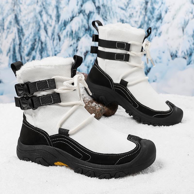 Winter Outdoor Waterproof Men's Snow Boots Russian Style Ankle Boots for Men