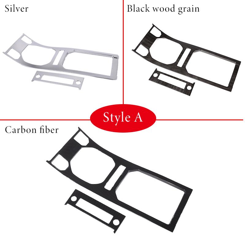 For Land Rover Range Rover Evoque 2011-19 ABS Chrome/Carbon Fiber Center Control Panel Cover Decorative Sticker Car Accessories
