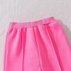 Girls' Fleece-Lined Spring Hoodie & Wide-Leg Pants Two-Piece Set 2025