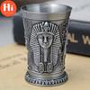 Hi Metal Egyptian Wine Glass Zinc Alloy Liquor Shot Cocktail Mug Ancient Egypt Wine Mug Bar Drinkware Craft