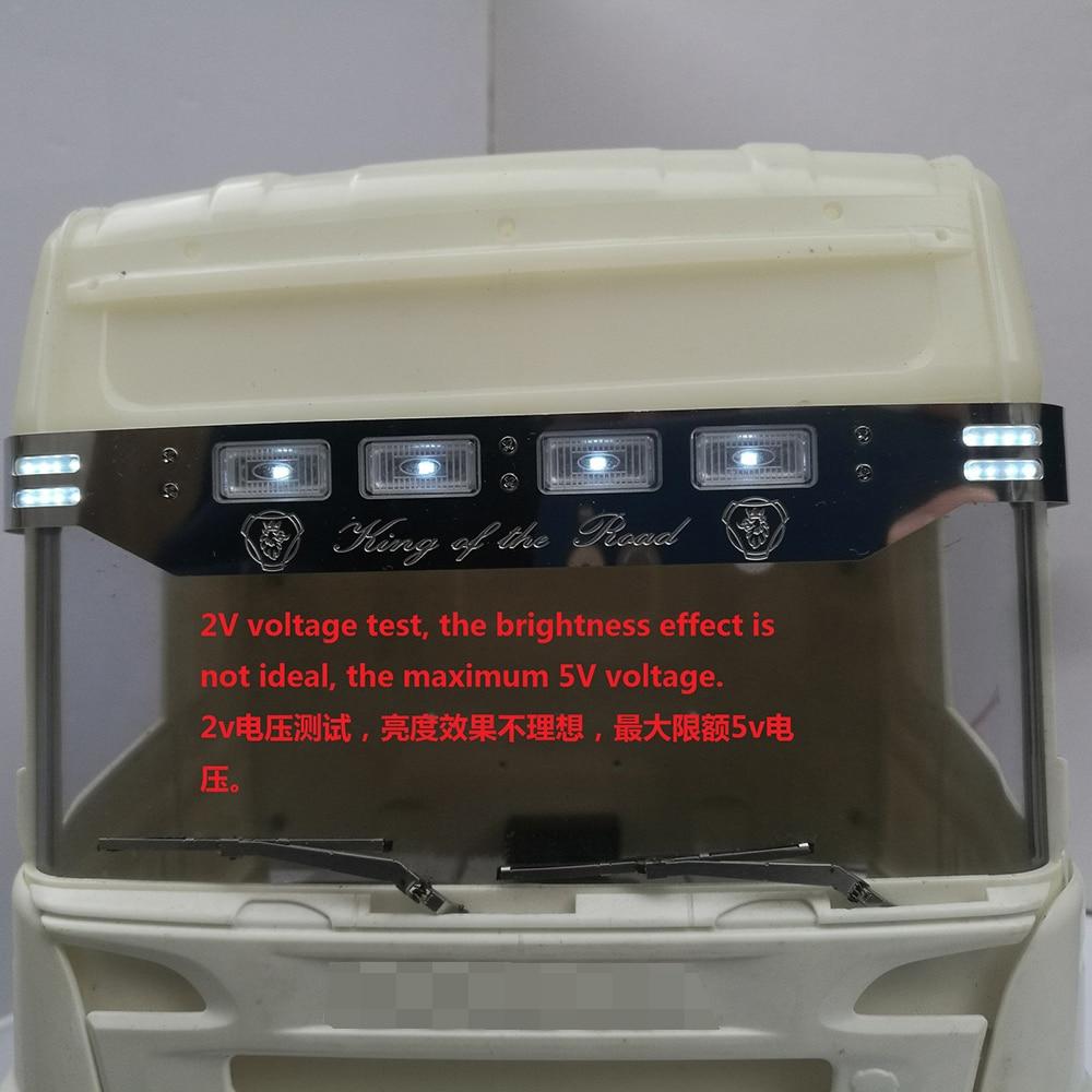 LED Sonnenblende Für RC LKW - 1/14 Modellbau Licht Für Traktor & LKW
