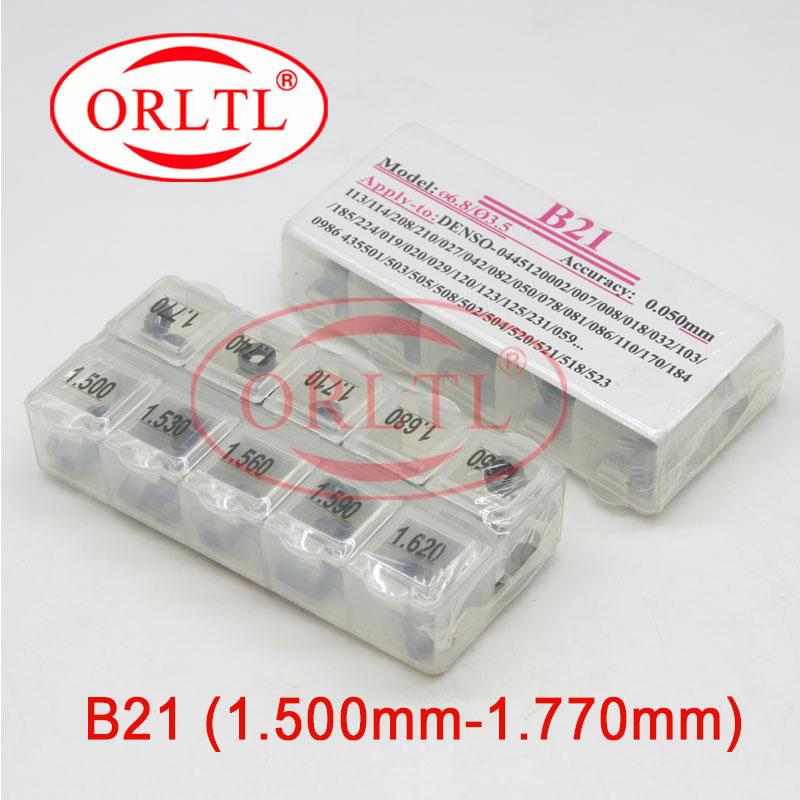 B21 1.50-1.77mm Common Rail Injector Adjustment Washers Shims Repair Kits B21 Auto Diesel Engine Gasket for