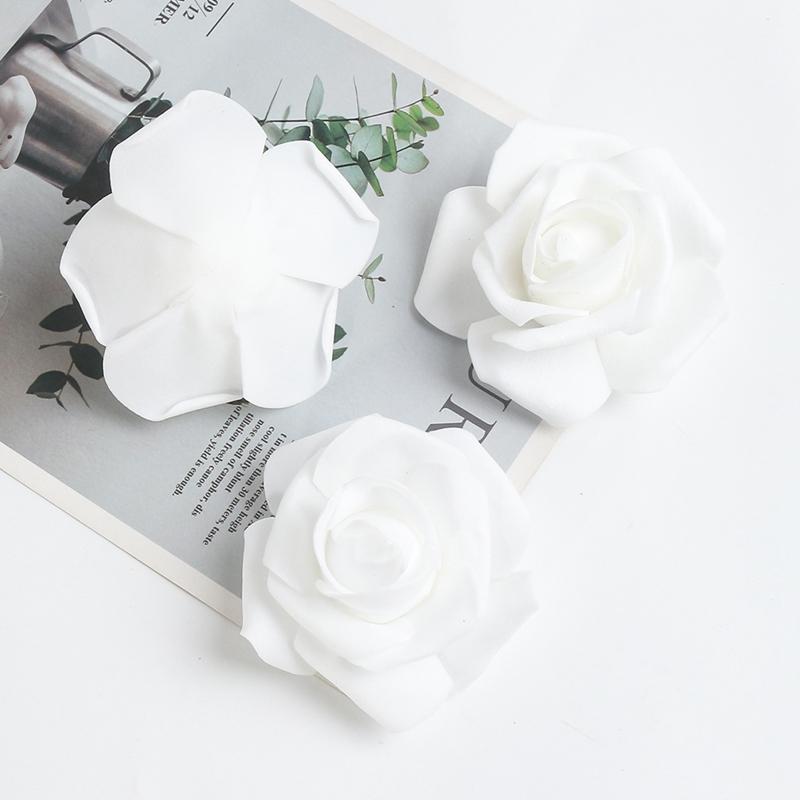 10/20/40 Stück Künstliche Rosenköpfe 7CM Kunstblumen Hochzeitsdekoration Wohnzimmer Dekoration Gartenparty DIY Girlande Zubehör
