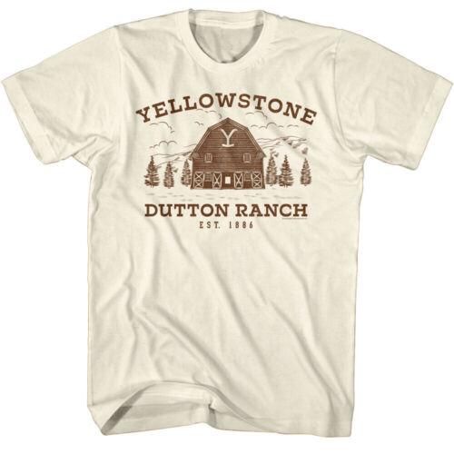 Yellowstone Men s T-Shirt Dutton Ranch Established 1986 Picturesque Montana - Men s Summer Cotton Graphic Tee S разноцветный