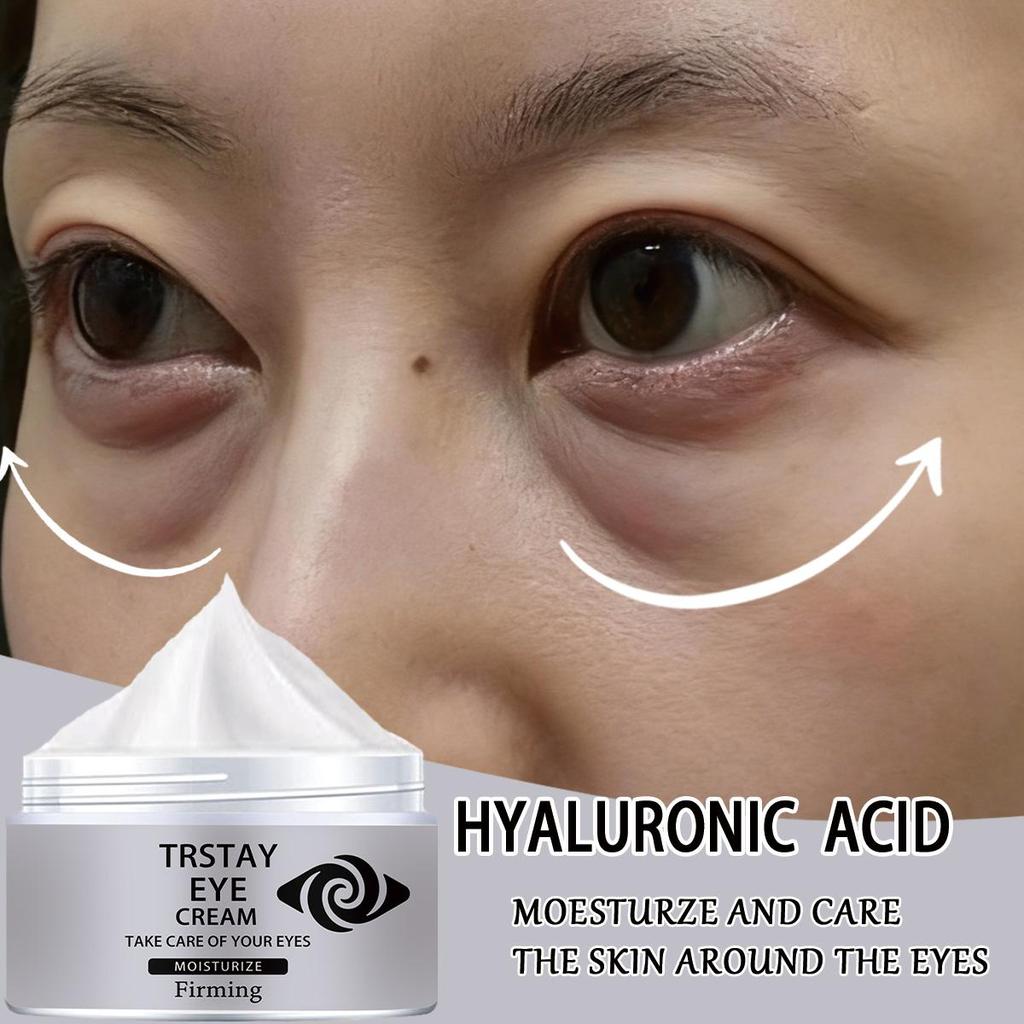 Oční krém redukuje výskyt vrásek kolem očí, vyplňuje a vyhlazuje oční okolí, účinně rozjasňuje a zpevňuje