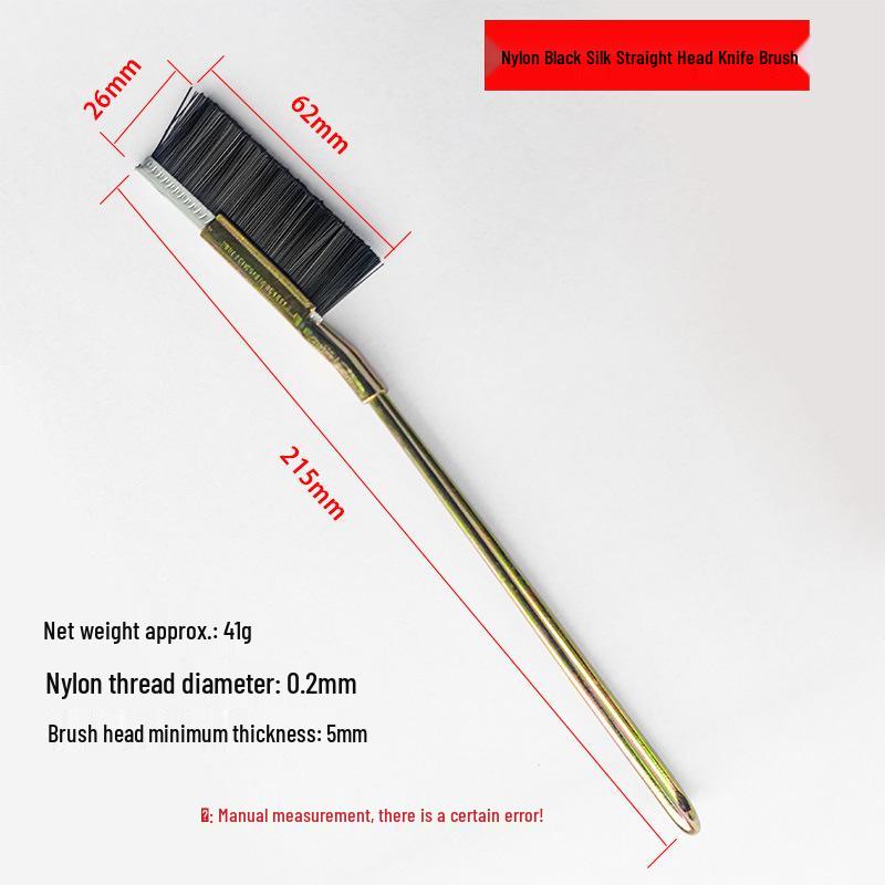 Stainless Steel Wire Brush with Bent Head and Iron Handle for Rust Removal