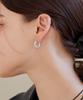 Dmoment (925 Silver) Blizze Ring Earrings