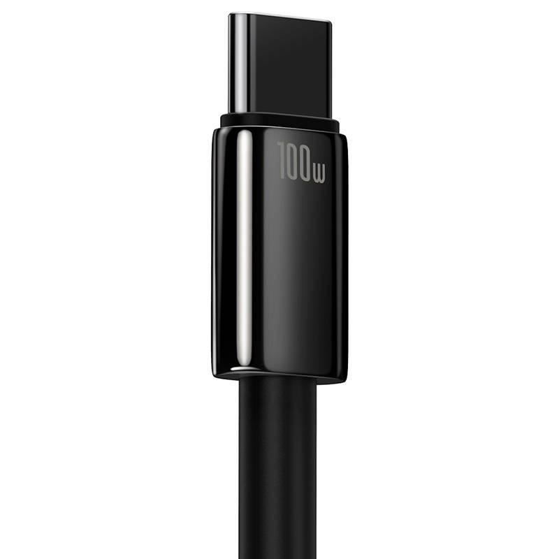 Kabel Usb Do Usb-C Baseus Tungsten Gold, 100W, 2M (Czarny)