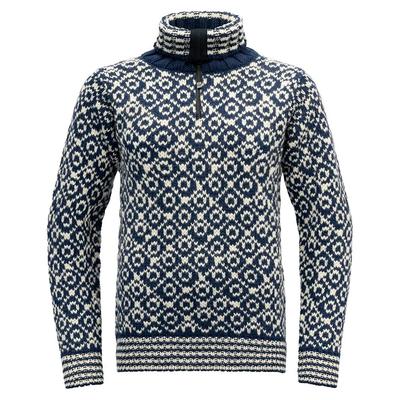 DEVOLD OF NORWAY Sweater Svalbard Wool Zip Neck
