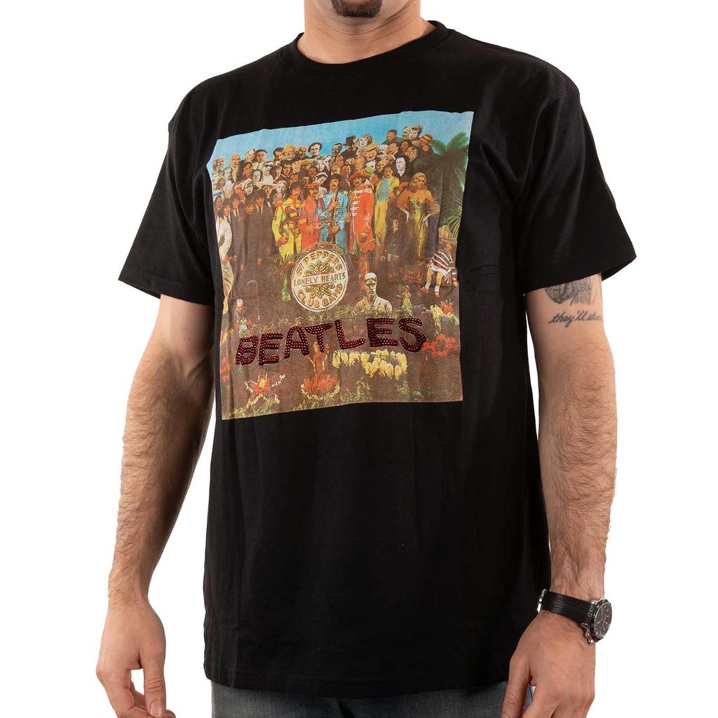 The Beatles Unisex Adult Sgt Pepper Embellished T-Shirt