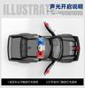 1:22 Dodge Challenger SRT Hellcat American Police Vehicle Enthusiasts Alloy Metal Diecast Model Car Sound Light Gift For Friend