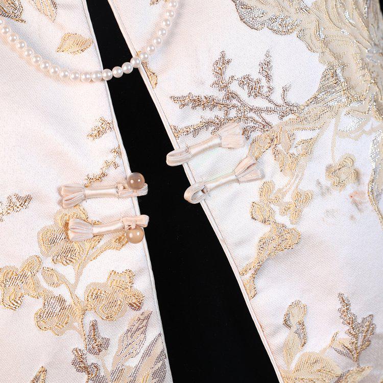 2026 Spring Collection: Elegant Gold Velvet Vest Suit for Women (Three-Piece Set)