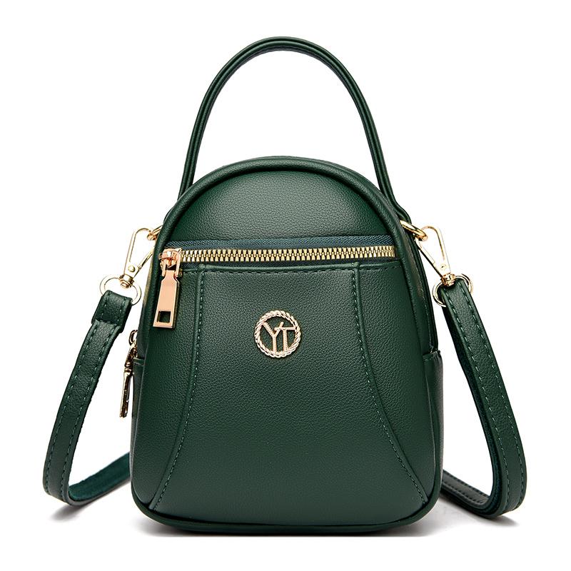 Dámská trendy vintage malá crossbody kabelka Luxusní jednobarevné PU kožené tašky přes rameno Módní dámská mini taška na telefon a peněženka