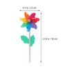 12 Pcs Colorful Windmill Toy Kids Pinwheels Handheld Garden Decorative Stakes Wind Spinners Outdoor Garden Supplies